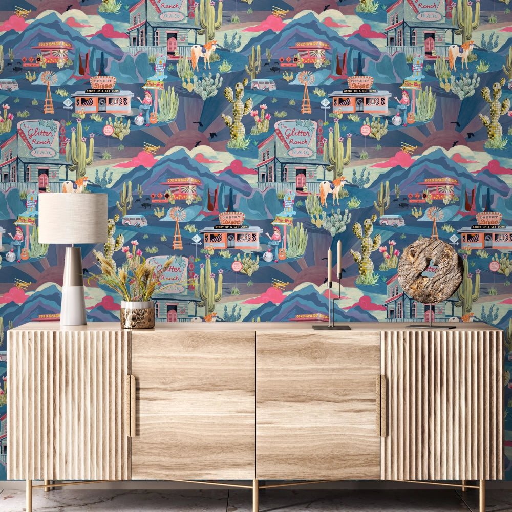 The Glitter Ranch Wallpaper by Brand McKenzie