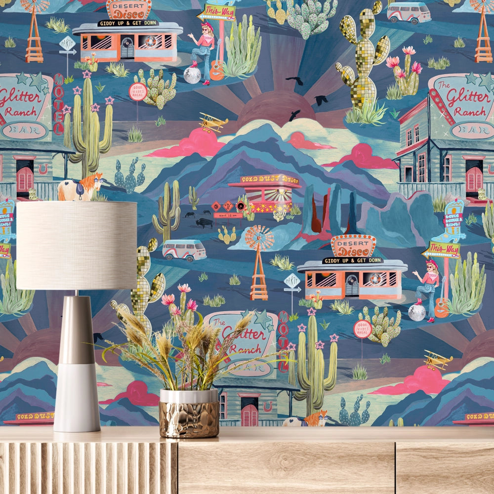 The Glitter Ranch Wallpaper by Brand McKenzie
