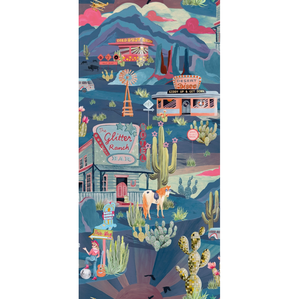 The Glitter Ranch Wallpaper by Brand McKenzie