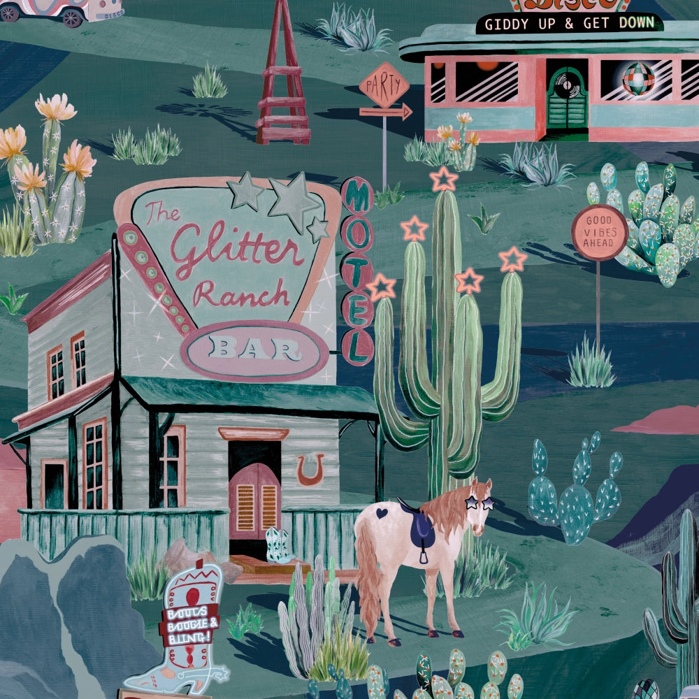 The Glitter Ranch Wallpaper by Brand McKenzie