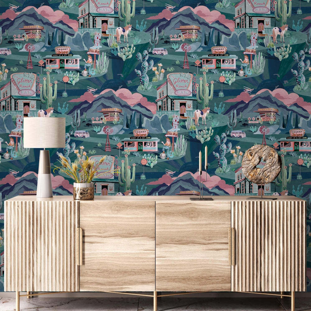 The Glitter Ranch Wallpaper by Brand McKenzie