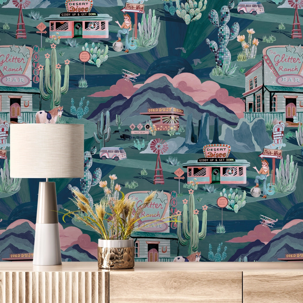 The Glitter Ranch Wallpaper by Brand McKenzie
