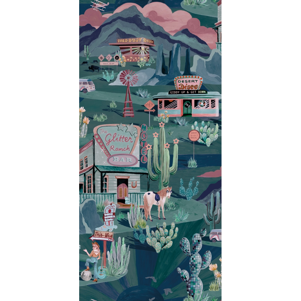 The Glitter Ranch Wallpaper by Brand McKenzie
