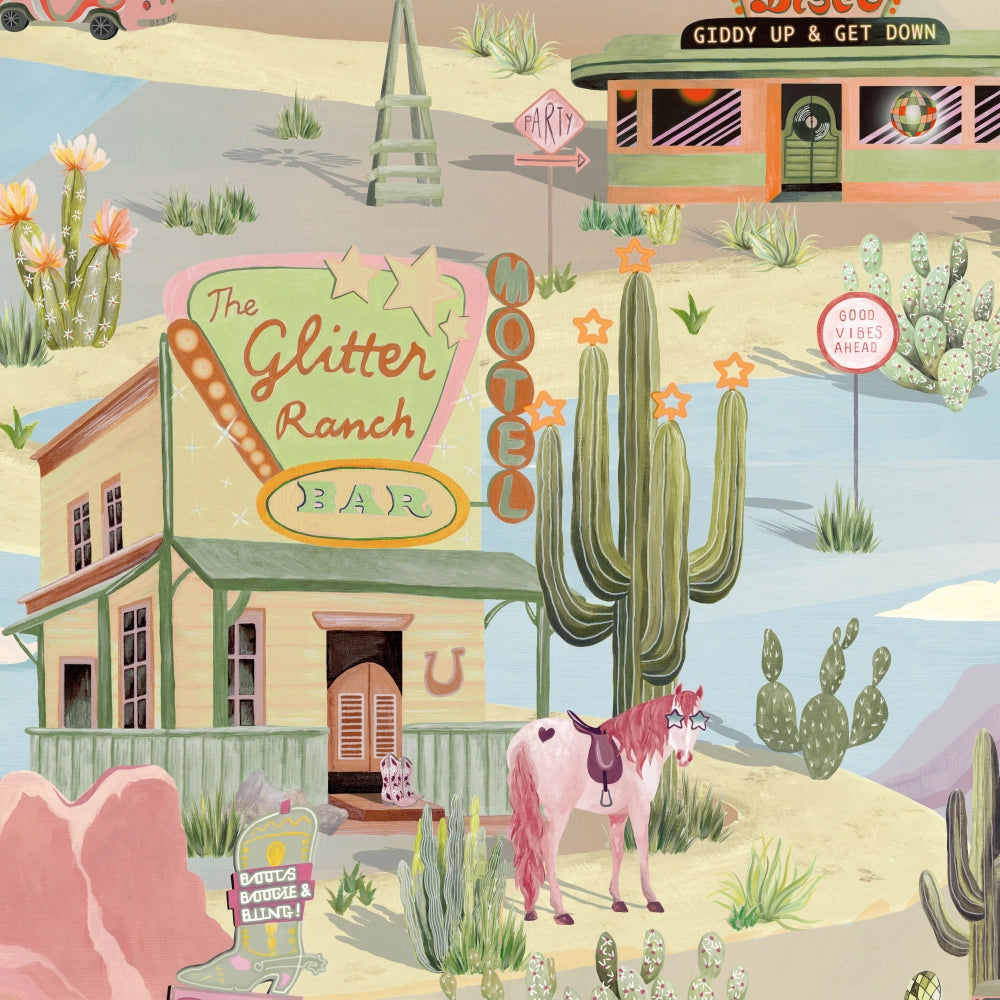 The Glitter Ranch Wallpaper by Brand McKenzie