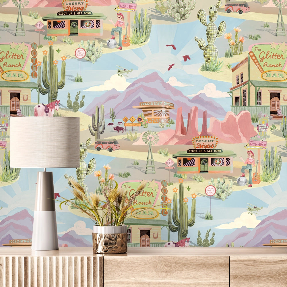 The Glitter Ranch Wallpaper by Brand McKenzie