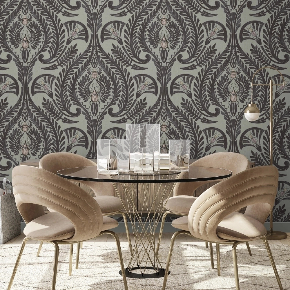 The Great Damask Wallpaper by Brand McKenzie