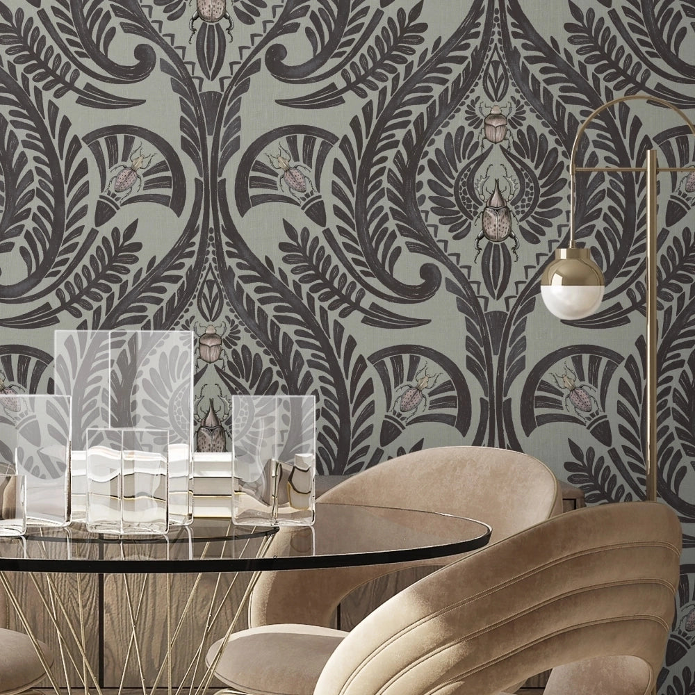 The Great Damask Wallpaper by Brand McKenzie