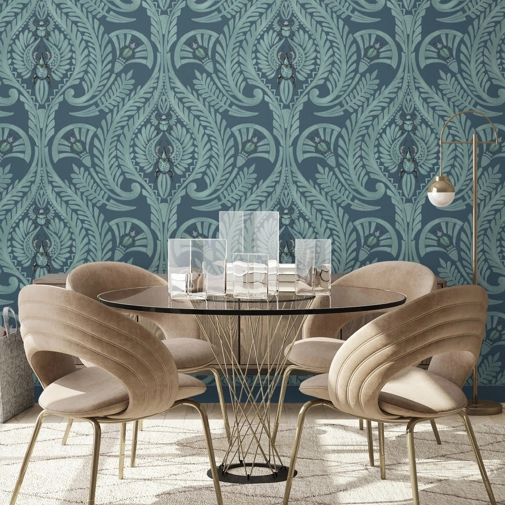 The Great Damask Wallpaper by Brand McKenzie