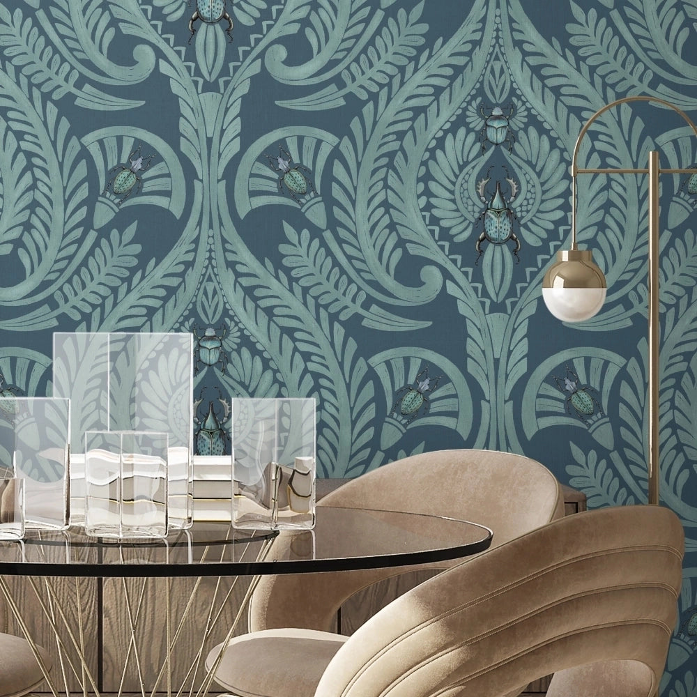 The Great Damask Wallpaper by Brand McKenzie