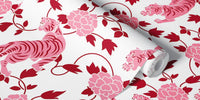 Vintage Chinese Tigers Florals Chinoiserie Mural by HappyWall