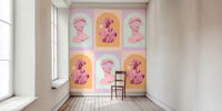 Pastel David and Artemis Mural by HappyWall