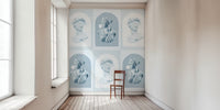 Pastel David and Artemis Mural by HappyWall