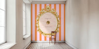 Press for Champagne Stripes Mural by HappyWall