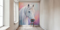 Pastel Horse Portrait Mural by HappyWall