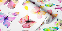 Watercolor Butterflies Degrade Mural by HappyWall