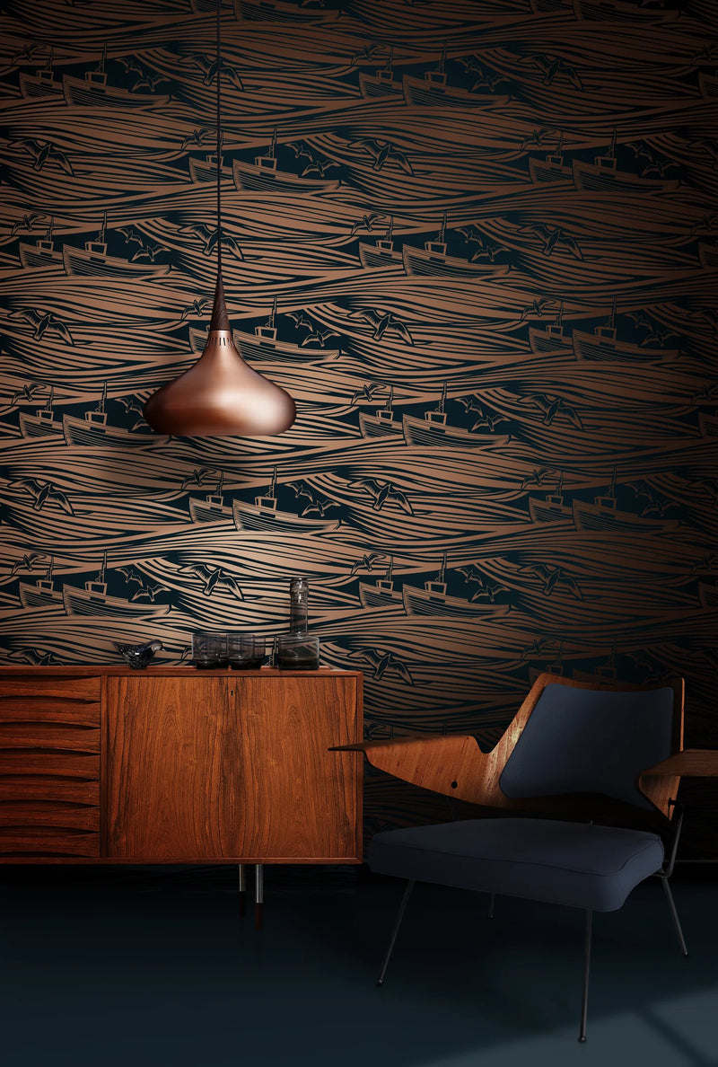 Whitby Wallpaper by Mini Moderns