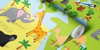 World Map Kids Mural by HappyWall