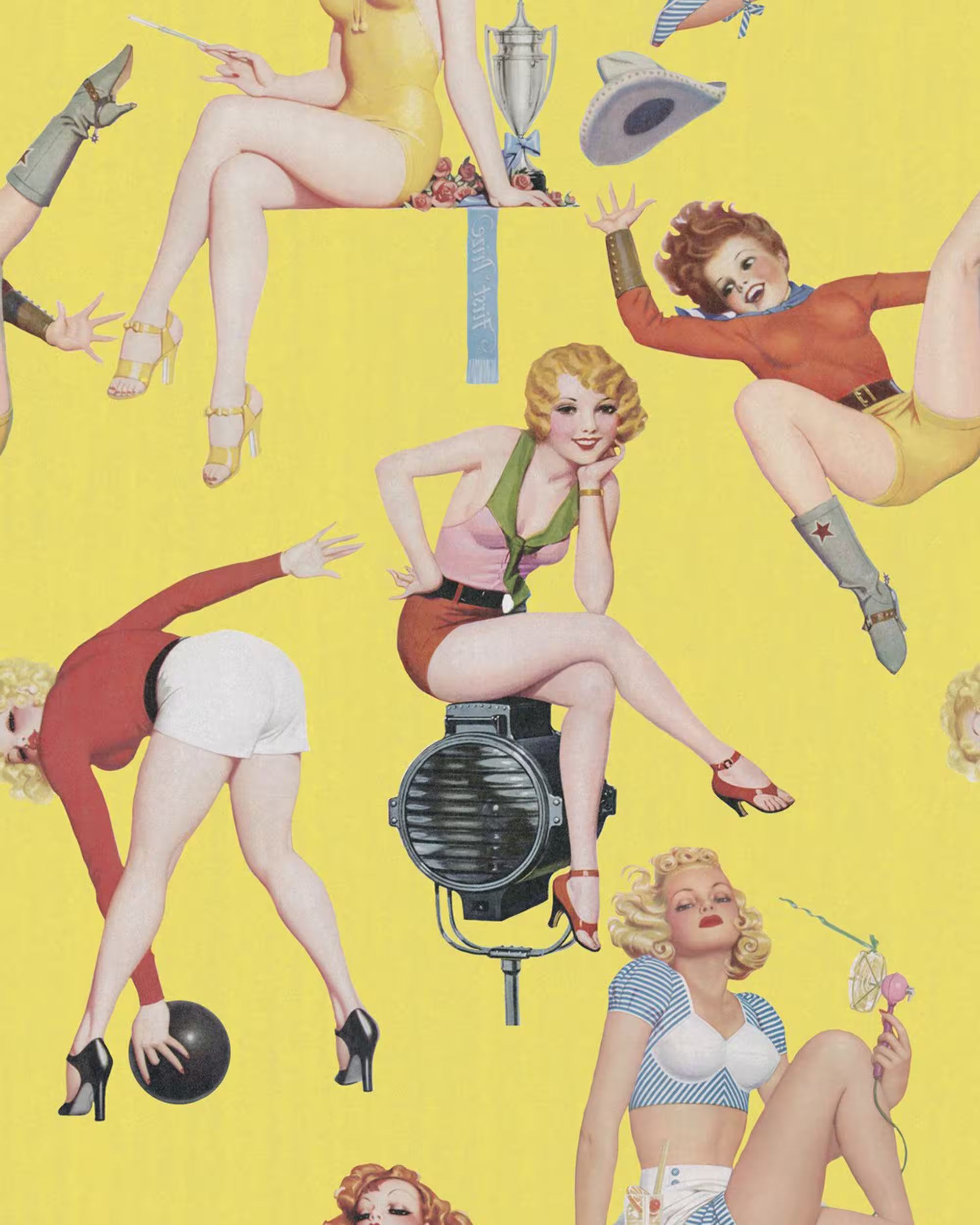 Pin-Up Girls Wallpaper by Mind The Gap