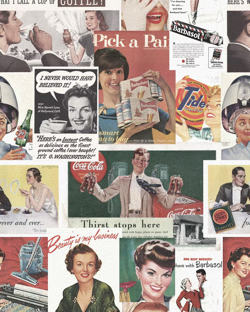 Retro Ads Wallpaper by Mind The Gap