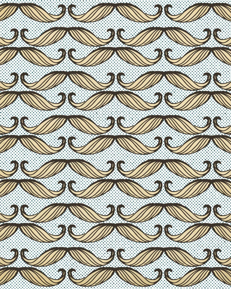 Moustache Wallpaper by Mind the Gap
