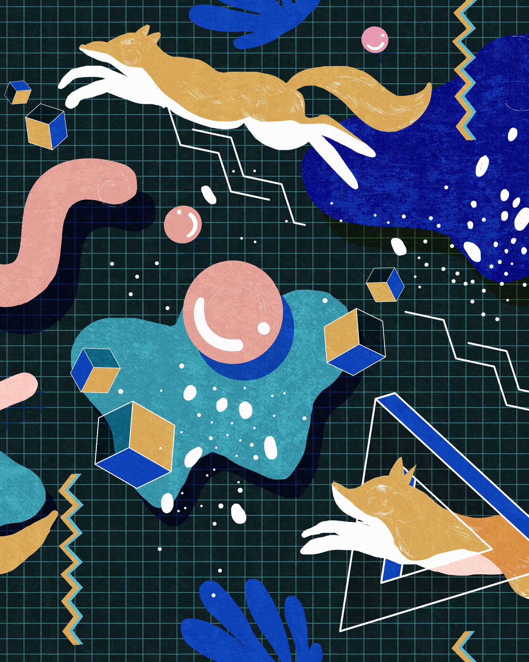 Modern Foxy Wallpaper by Mind The Gap