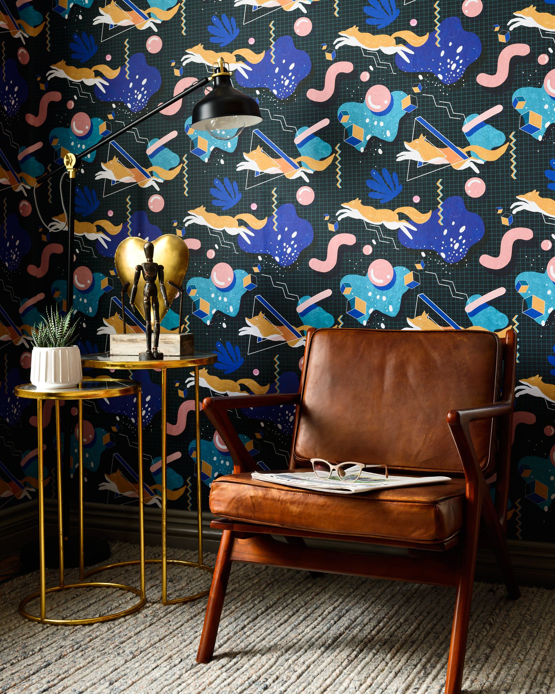 Modern Foxy Wallpaper by Mind The Gap
